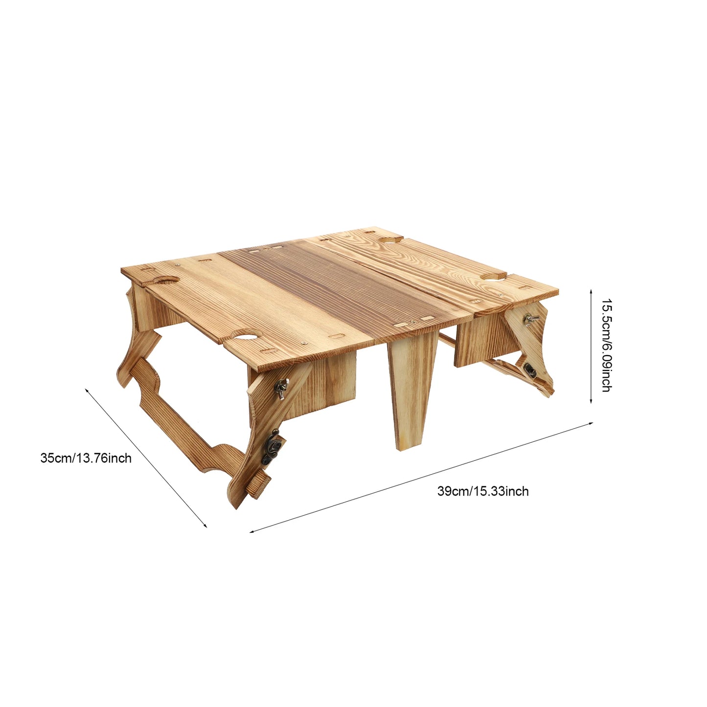 Picnic Wooden Storage Basket and table 2 in 1