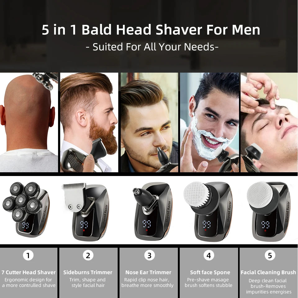 Men's Electric Head Shave Electric