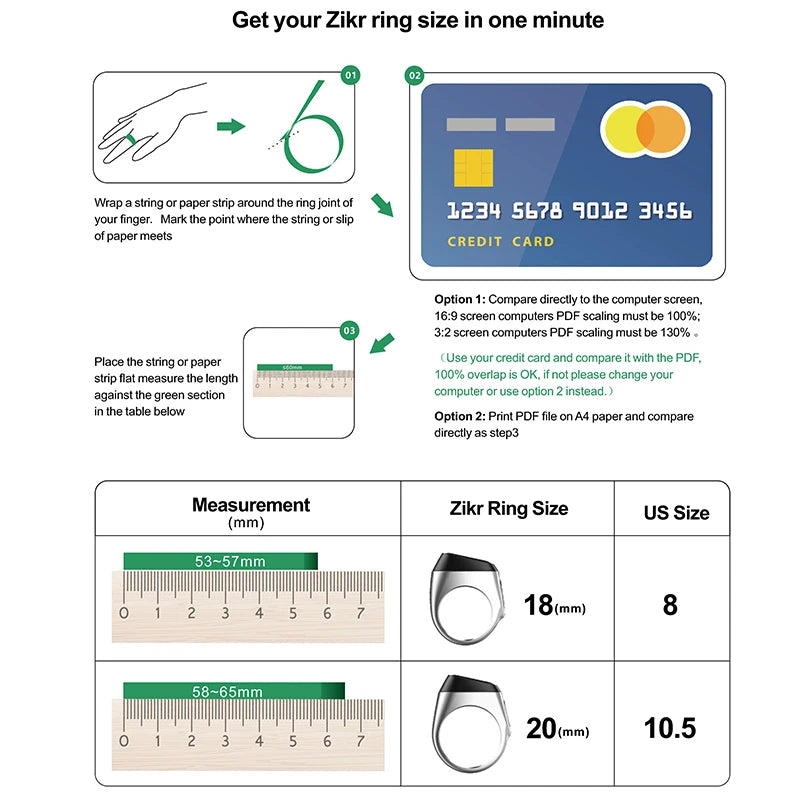 Qibla Smart Waterproof Ring