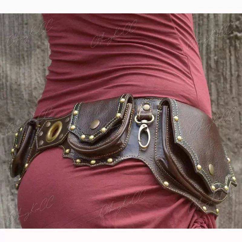 Medieval Steampunk Vintage Pouch bag for Men and Women