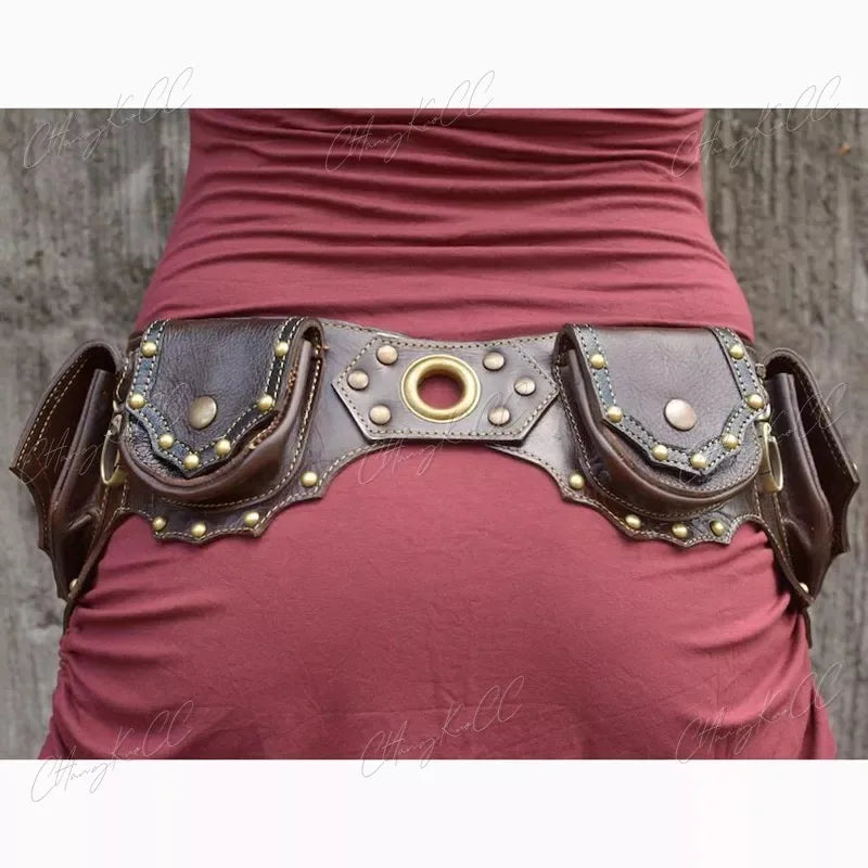 Medieval Steampunk Vintage Pouch bag for Men and Women