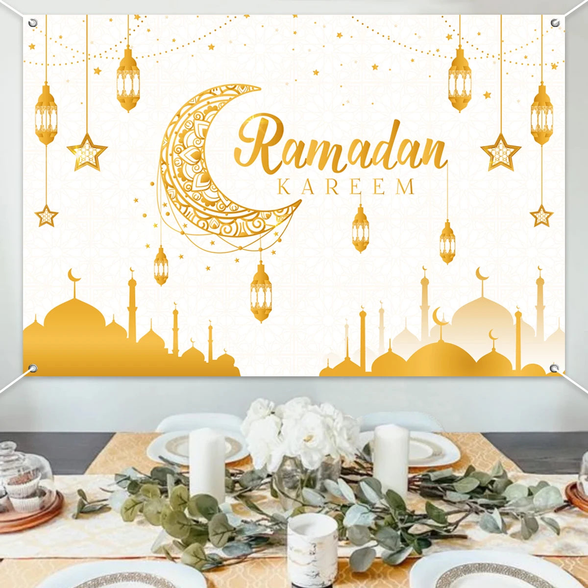 Ramadan Kareem Eid Mubarak Background Photo Booth Ramadan