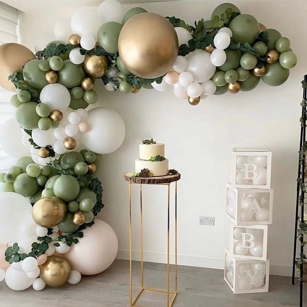 Green Balloon Garland Arch Kit Party Decoration