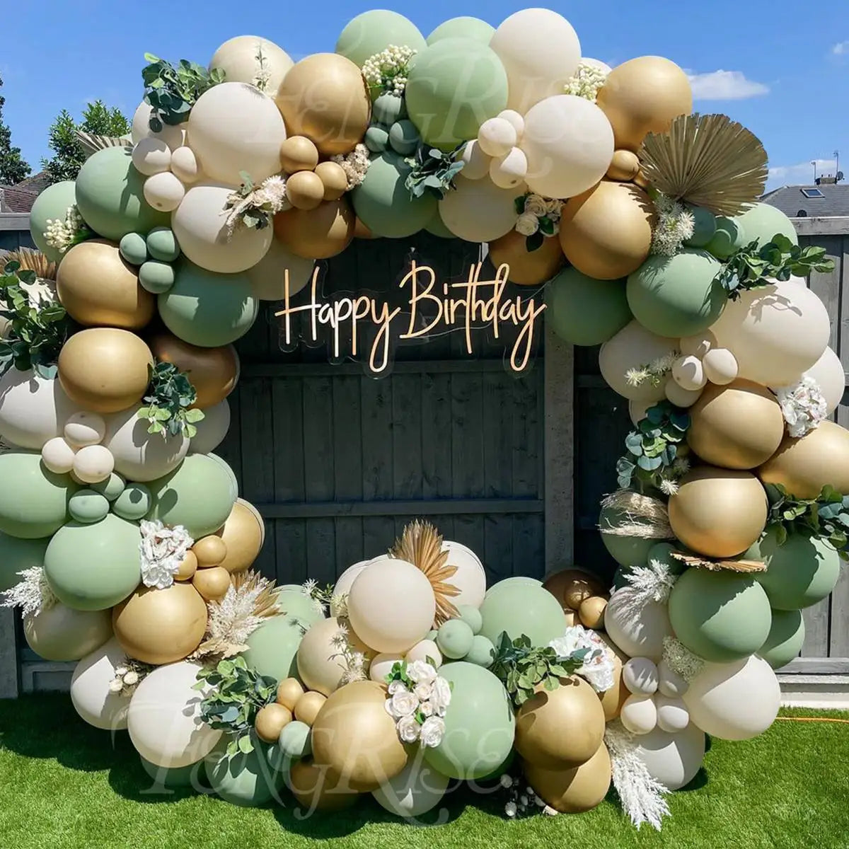 Green Balloon Garland Arch Kit Party Decoration