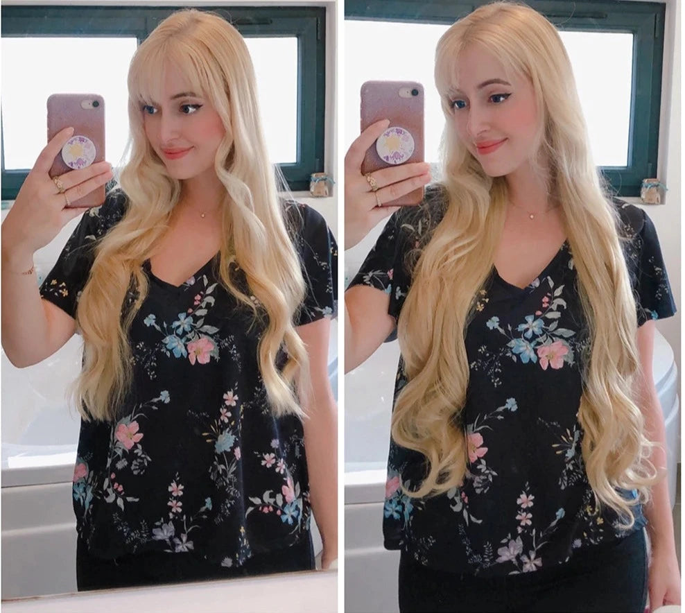 Synthetic 5 Clip Long Hair Extensions