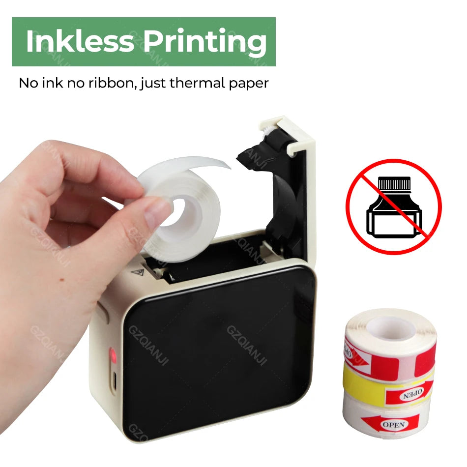 Portable Label Printer Mini Bluetooth