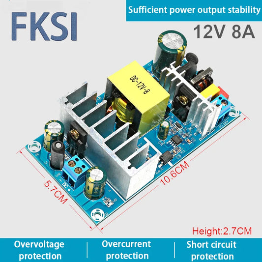 FKSI AC 85-265V to DC 12V 24V 36V 48V step-down Transformer power supply  1A 2A 4A 6A 8A 9A switching power module for Repair