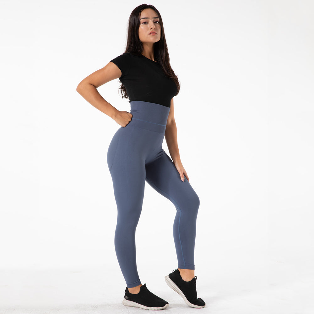 Leggings de Yoga taille haute pour l'exercice de remise en forme énergétique sans couture pour l'abdomen