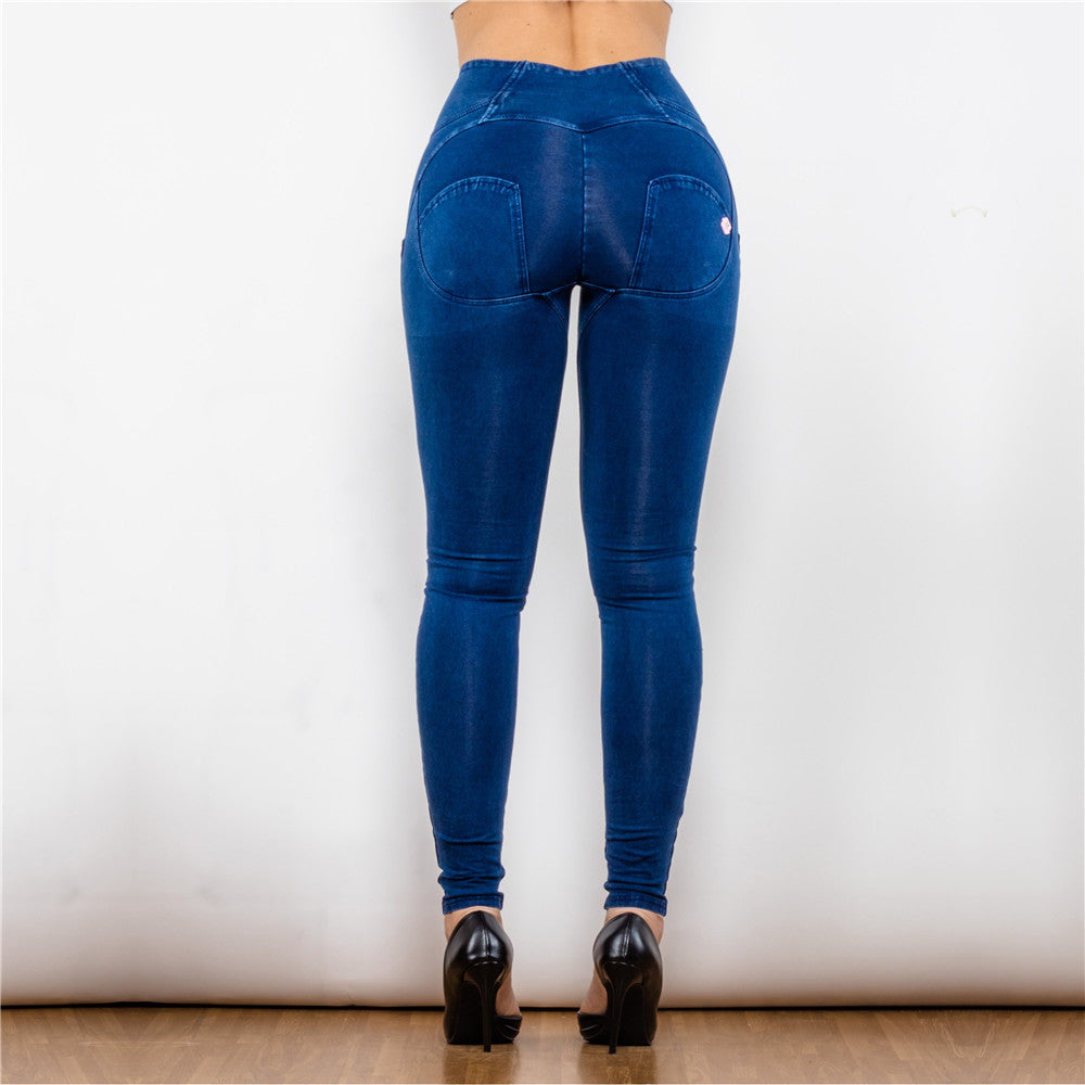 Shascullfites mélodie taille haute jean bout à bout levage butin leggings pêche ascenseur push up jean