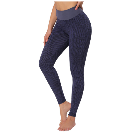 Geruite legging Fitness yogabroek Naadloze dameslegging met hoge taille Ademende gym