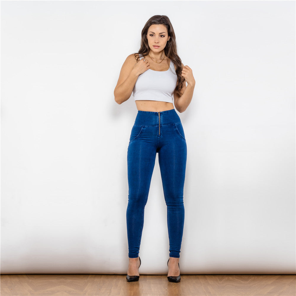 Shascullfites mélodie taille haute jean bout à bout levage butin leggings pêche ascenseur push up jean