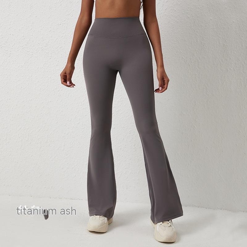 Pantalon à cloche pour femme, pantalon de Yoga taille haute, Leggings, pantalon de Fitness à jambes larges