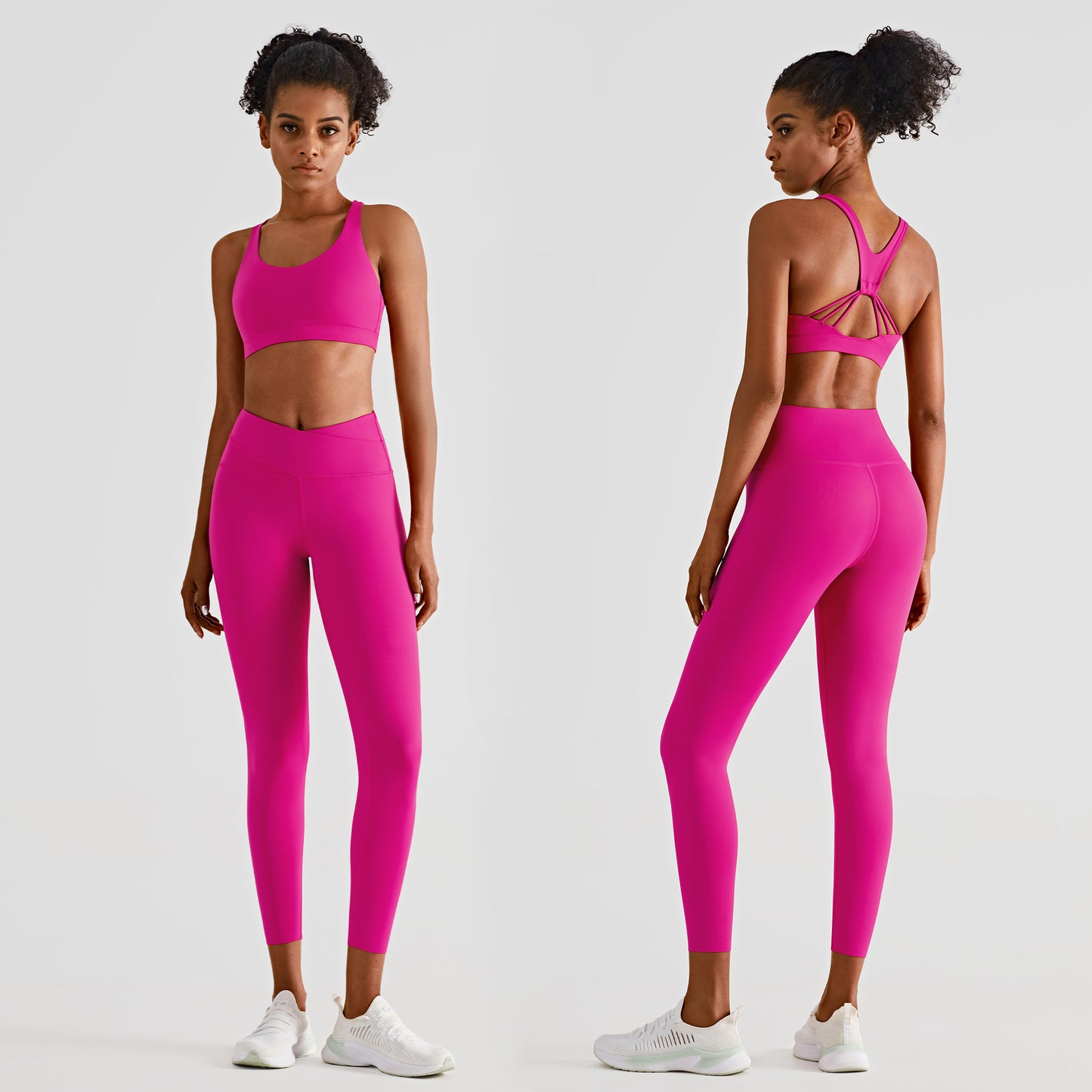 Mooie sportondergoed cross-heup legging set