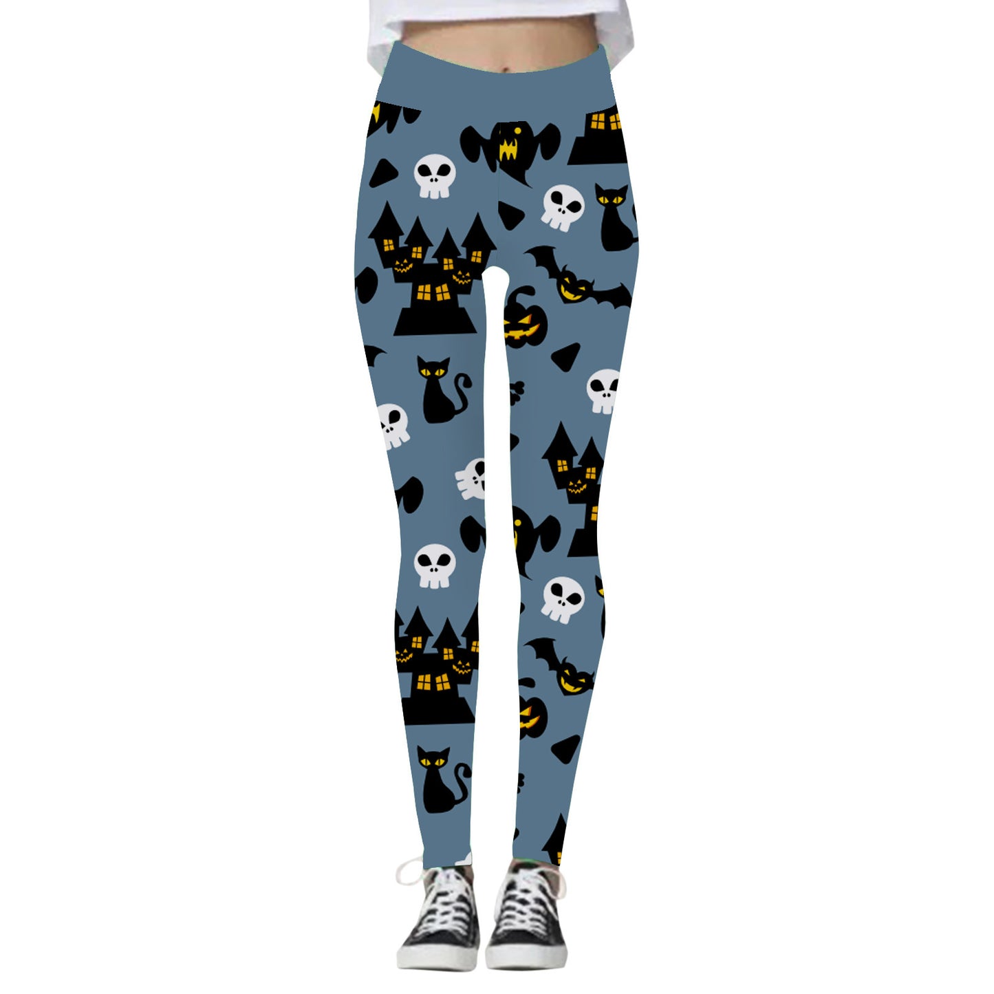 Leggings de sport de Yoga élastiques taille haute pour femmes, mode Halloween