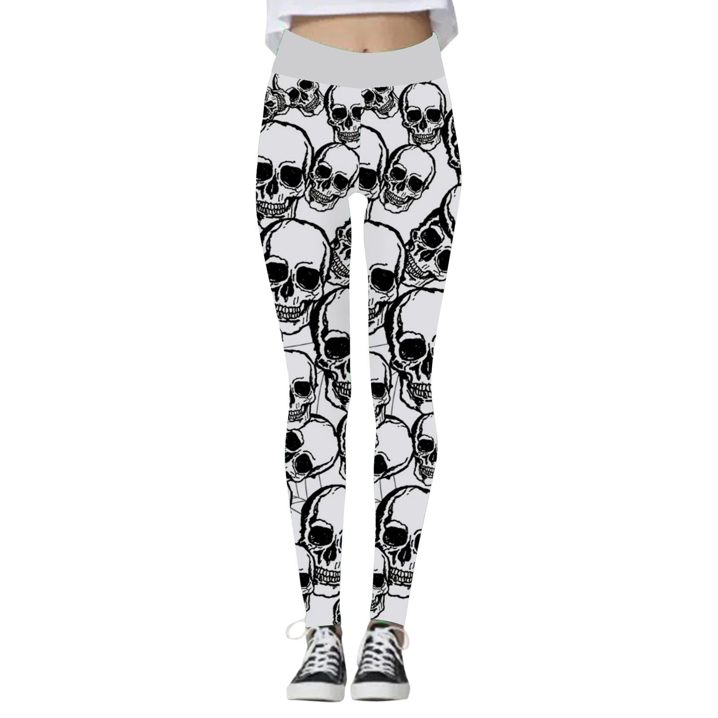 Women's Fashion Halloween High Waist Elastic Yoga Sports Leggings