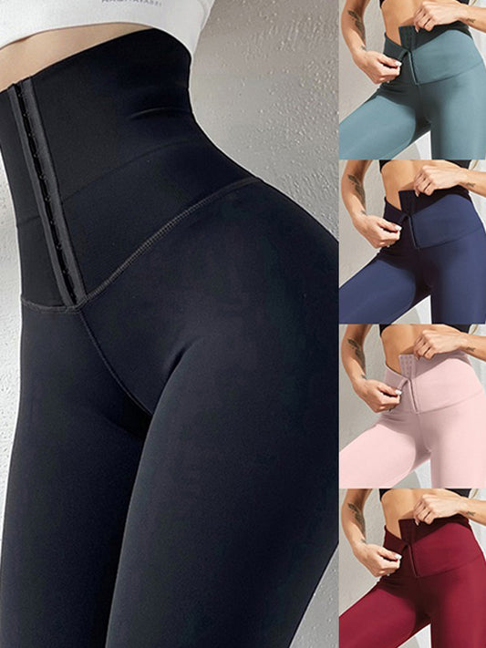 Naadloze legging Dames Fitness Yoga Hoge taille Sport Push-up compressiebroek