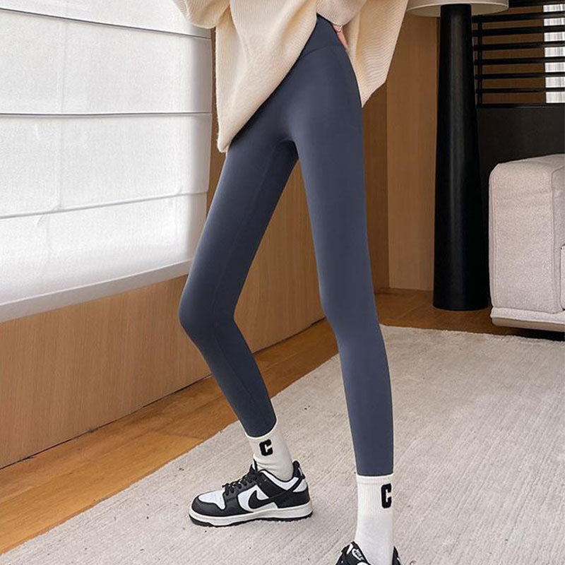 Fleece Thickened Leggings Winter Pants For Women High Waist Tight Skinny Tummy Control Buttocks Slimming Yoga Pants