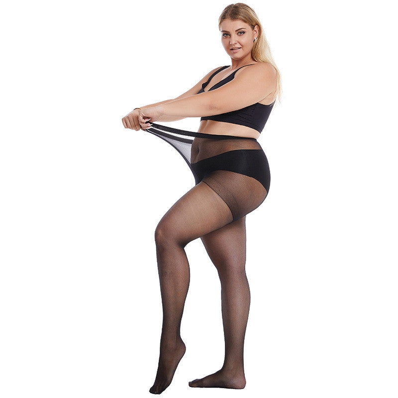 Ladies 60D High Elasticity Oversized Straight Stockings