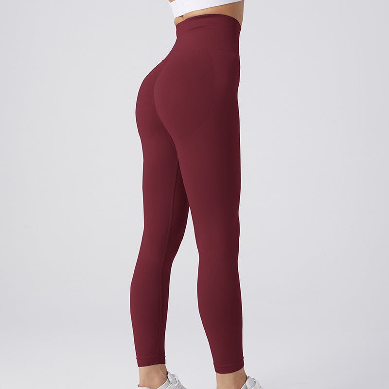 Naadloze legging Yogabroek Buikcontrole Workout Hardloopyoga-legging voor dames