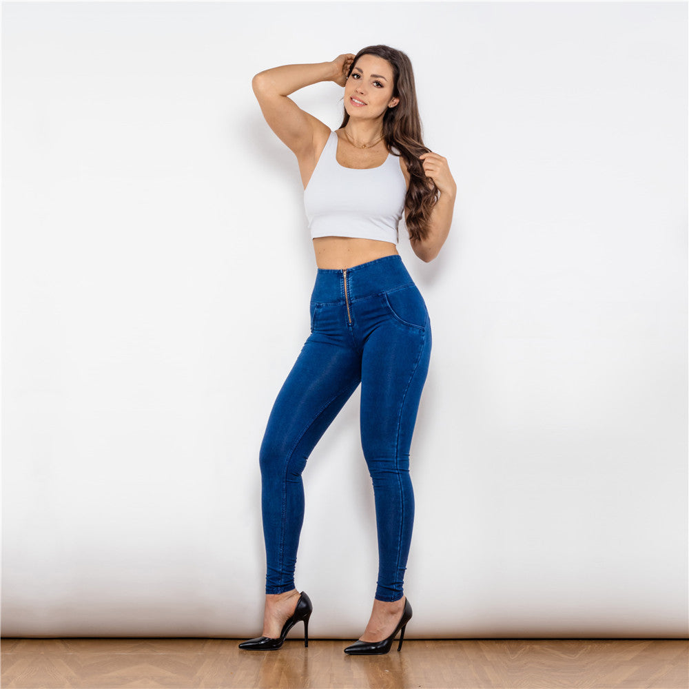 Shascullfites mélodie taille haute jean bout à bout levage butin leggings pêche ascenseur push up jean