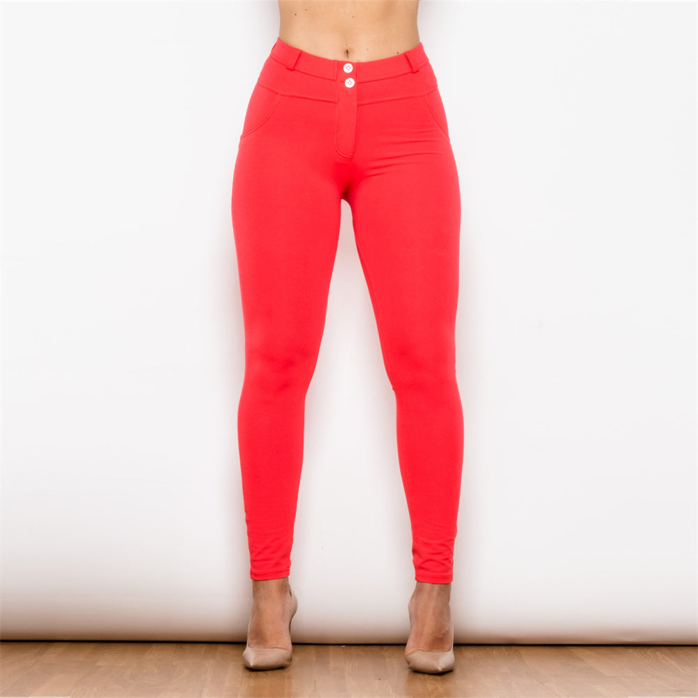 Shascullfites mélodie rouge façonnage leggings entraînement butin levage leggings pantalons de yoga