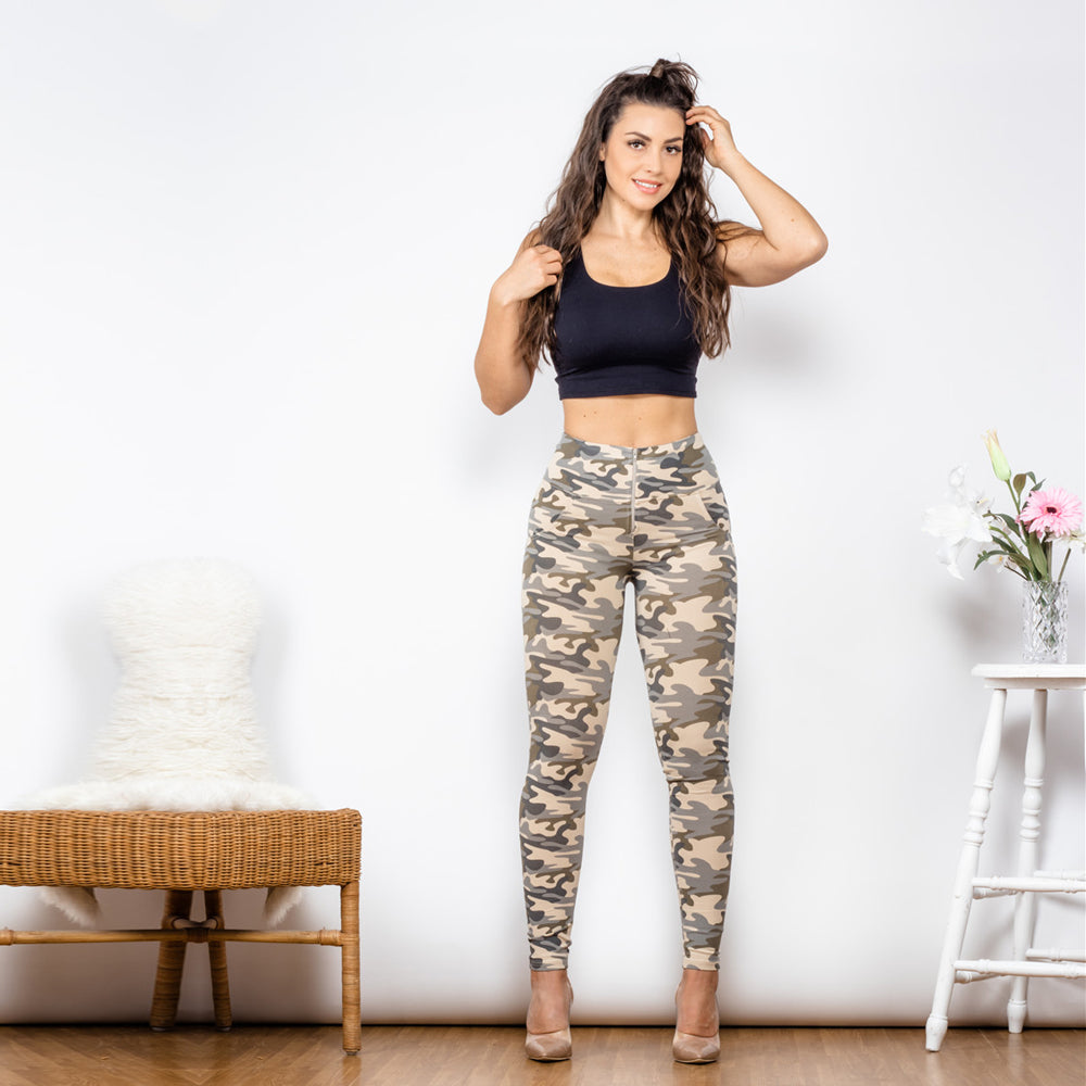 Shascullfites Melody dames camouflage broek leggings goedkope camo yoga broek uitverkoop bochtige yoga broek hoge taille camo workout leggings