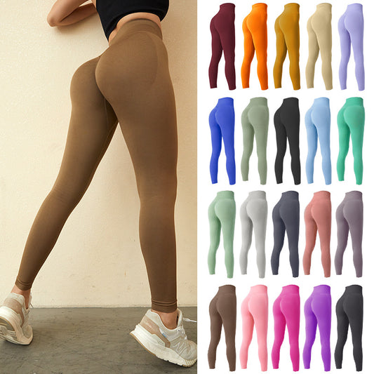 Naadloze legging Yogabroek Buikcontrole Workout Hardloopyoga-legging voor dames