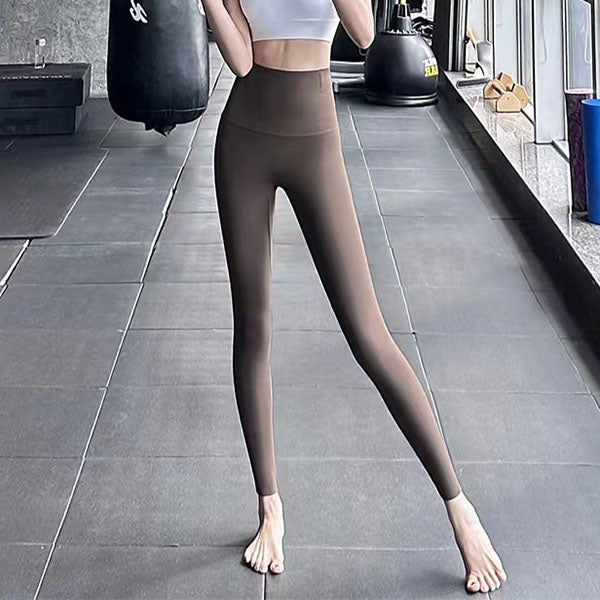 Leggings épais en polaire pour femmes, pantalons d'hiver, taille haute, serrés, slim, contrôle du ventre, fesses, pantalons de Yoga amincissants